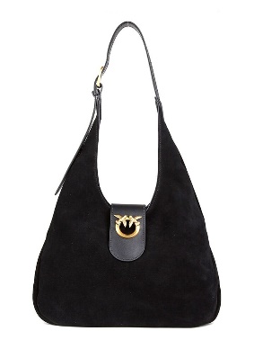 PINKO Hobo Mini Suede+Vitello Seta